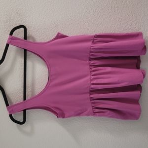 American Eagle Pink Peplum Tank Top (XS)